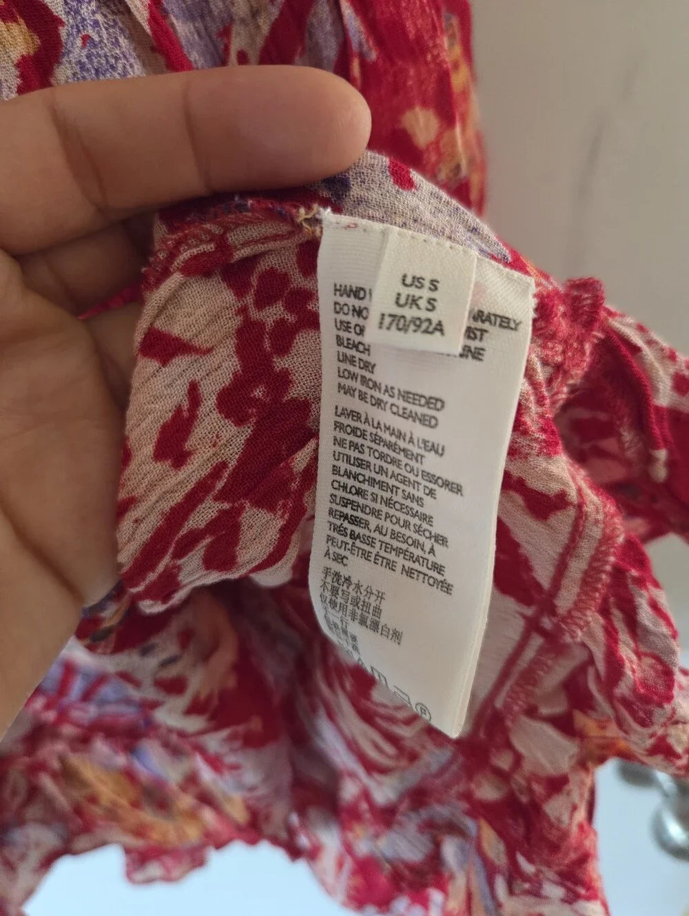 Free People Kahlo Printed Halter Red Floral Tiered Maxy Skirt